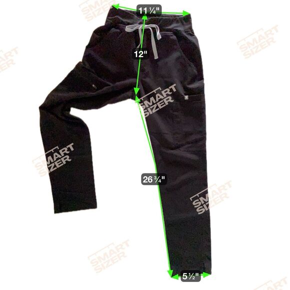 Figs Womens High Waisted Yola Skinny Scrub Pants Size XS Black Healthcare Nurse - Picture 8 of 14